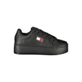 Black Polyurethane Women's Sneaker