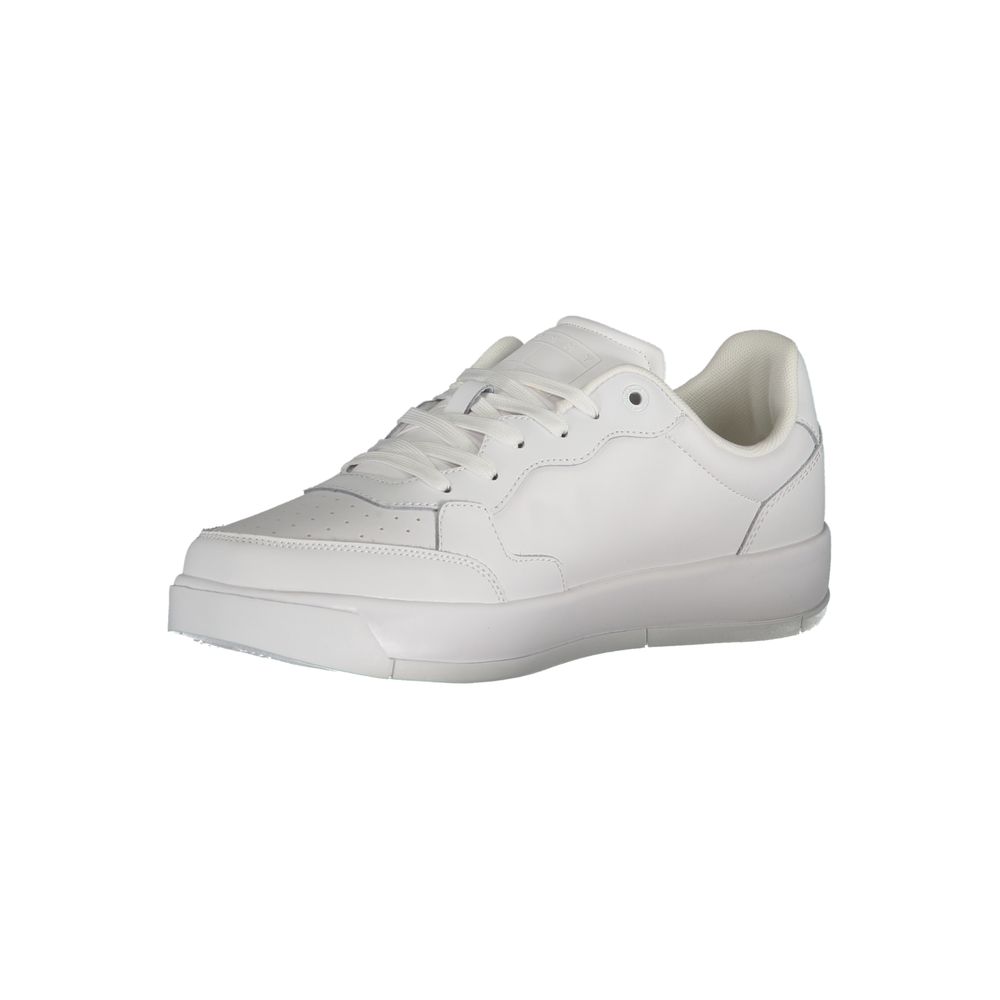 White Polyurethane Men's Sneaker