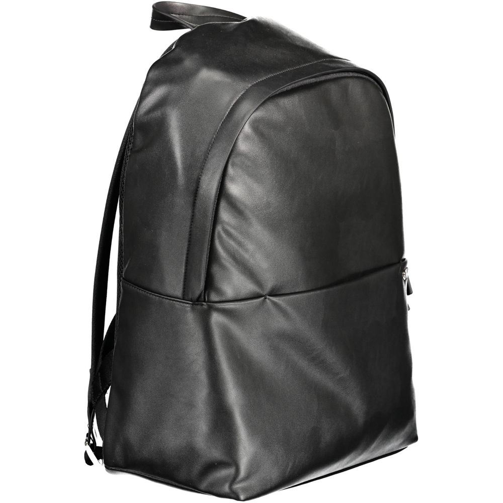 Nero Polyester Men Backpack