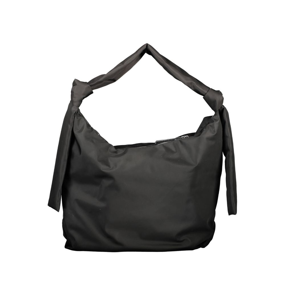 Black Polyester Women's Shoulder Bag