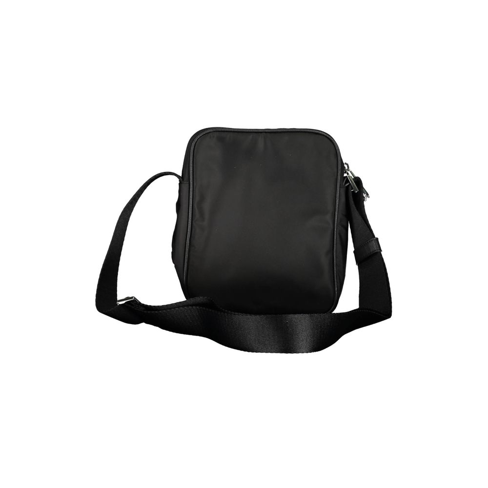 Black Polyester Men's Shoulder Bag