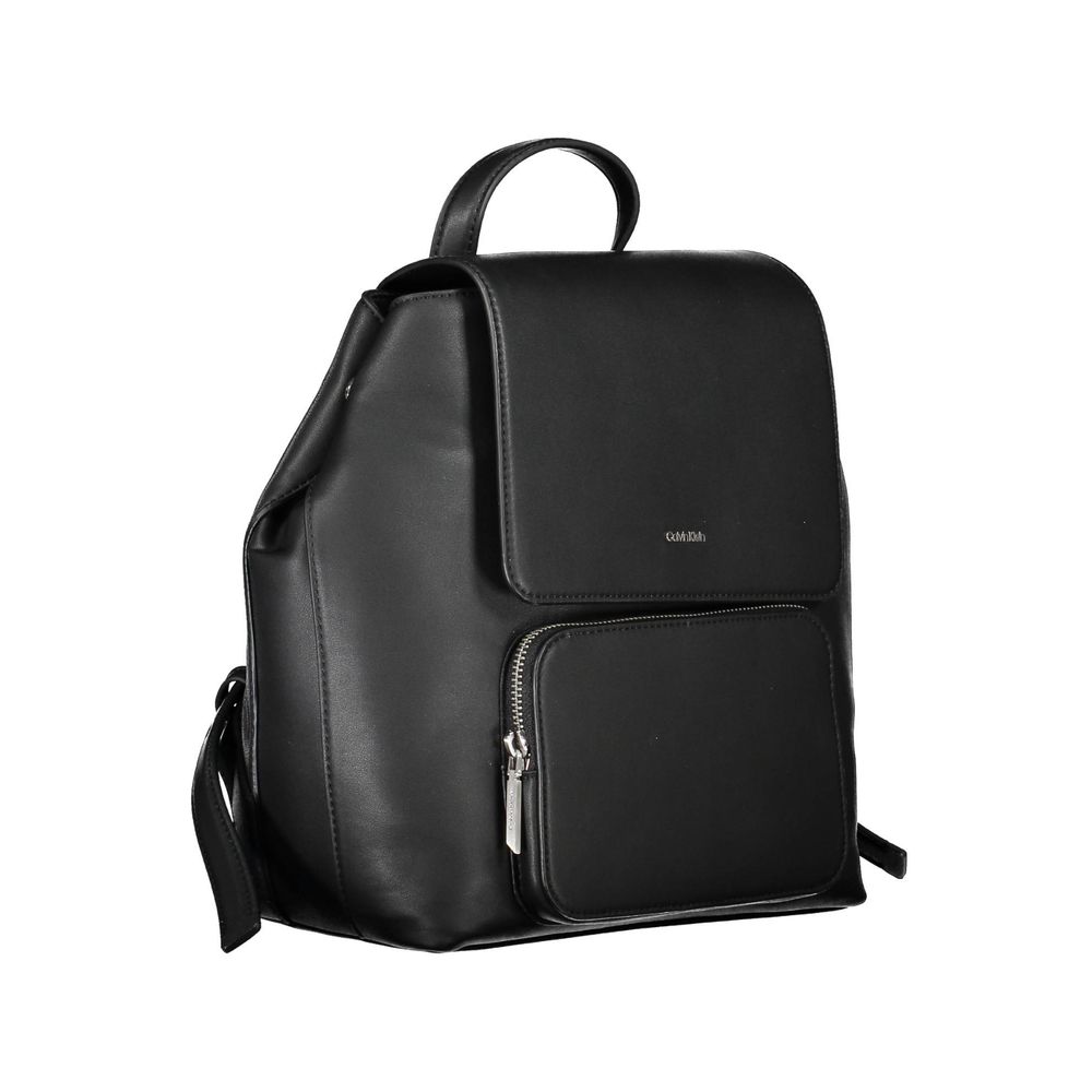 Nero Polyester Women Backpack