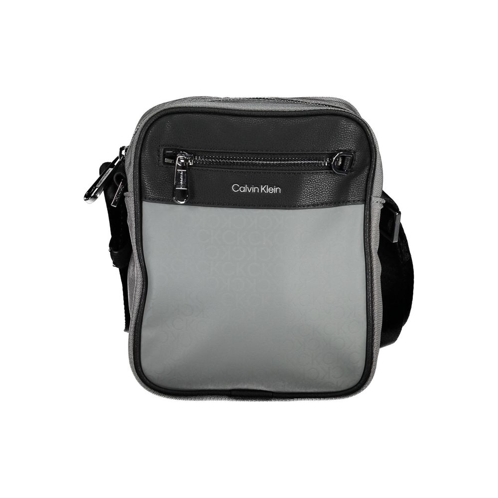 Grigio Polyester Men Shoulder Bag