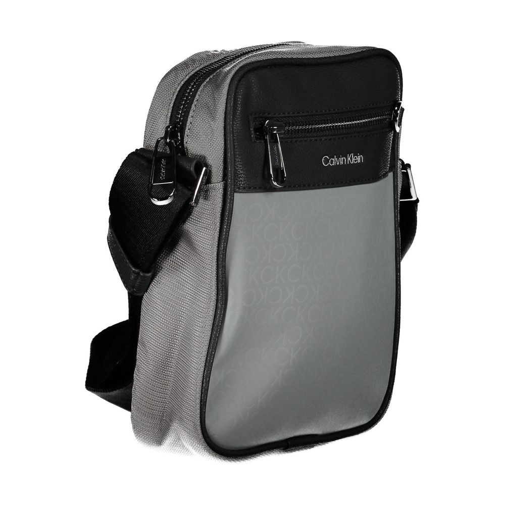 Grigio Polyester Men Shoulder Bag