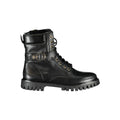 Black Polyurethane Women Stivaletto
