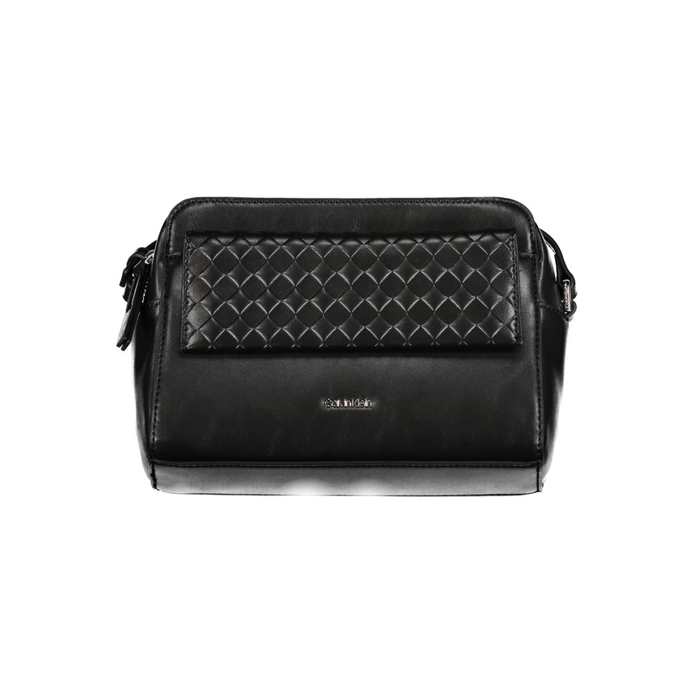 Black Polyester Women Shoulder Bag