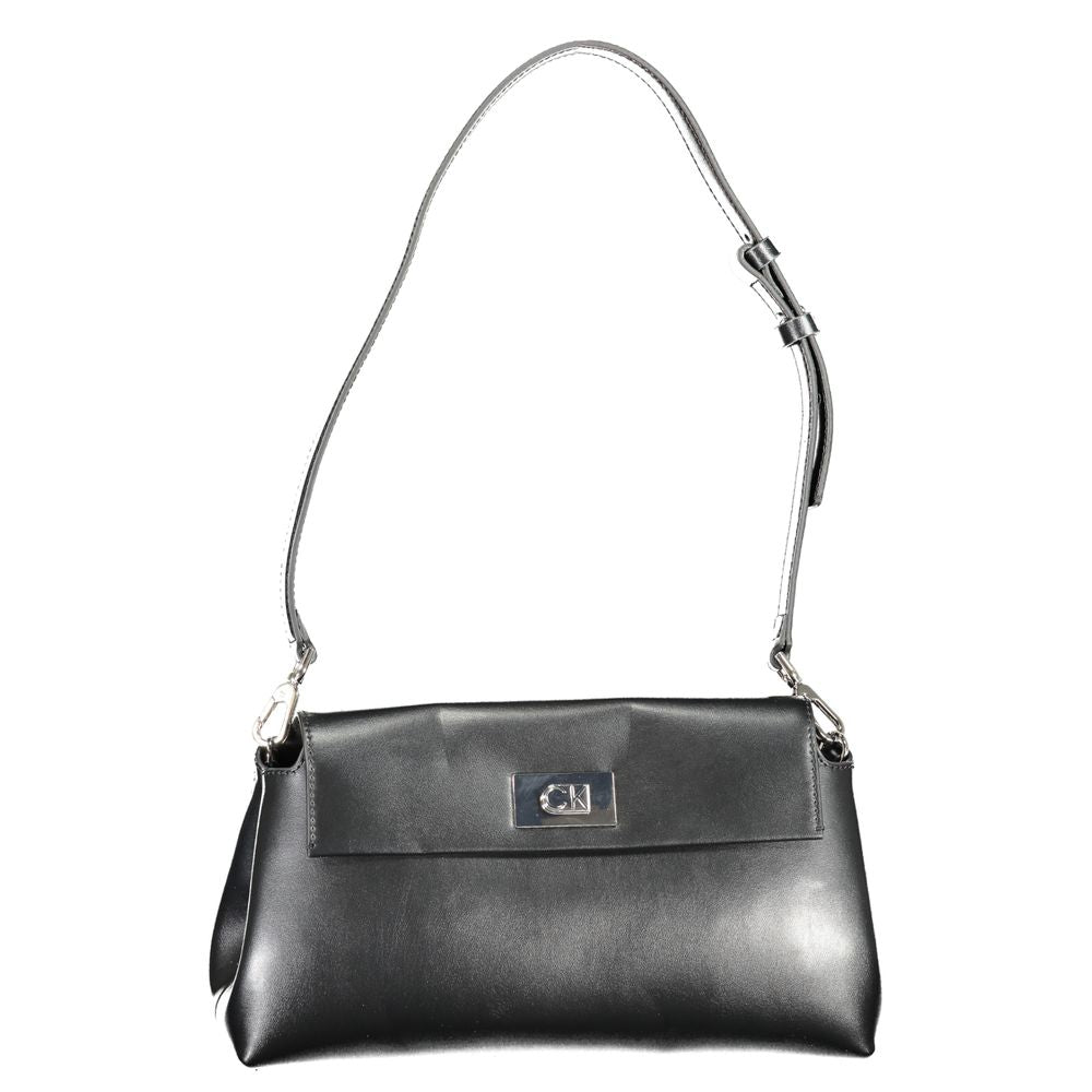 Nero Polyurethane Women Shoulder Bag