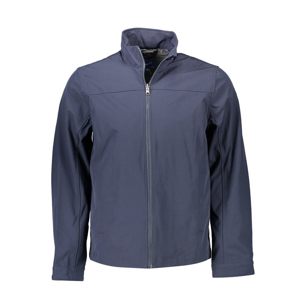 Blu Polyester Men's Jacket