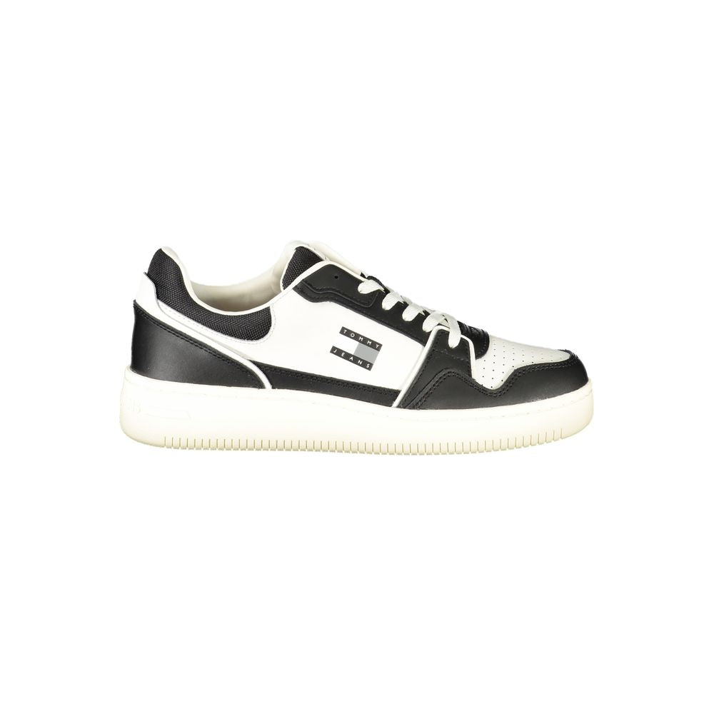 Black Polyurethane Men Sneaker