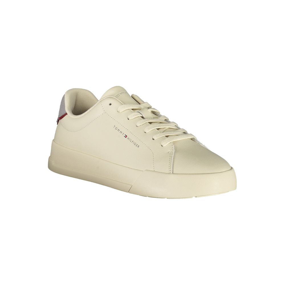 Beige Polyurethane Men Sneaker