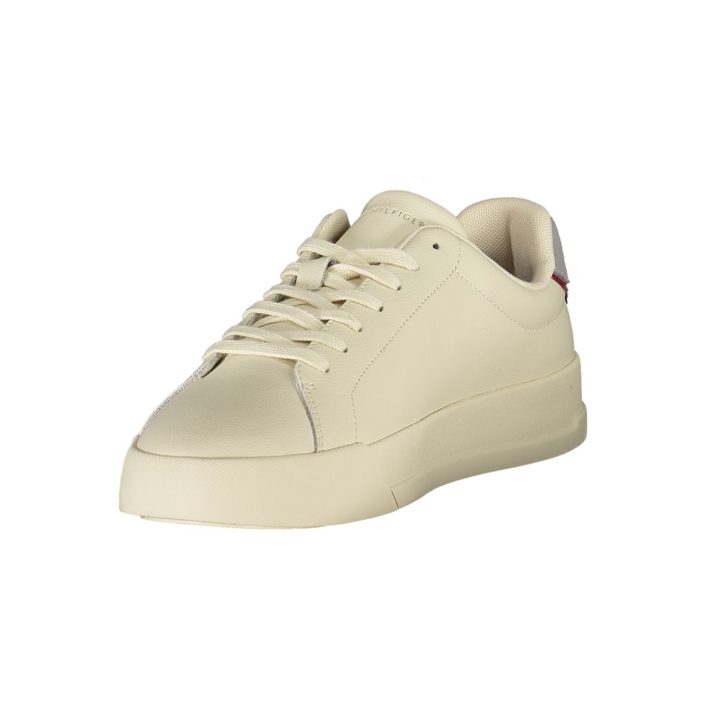Beige Polyurethane Men Sneaker