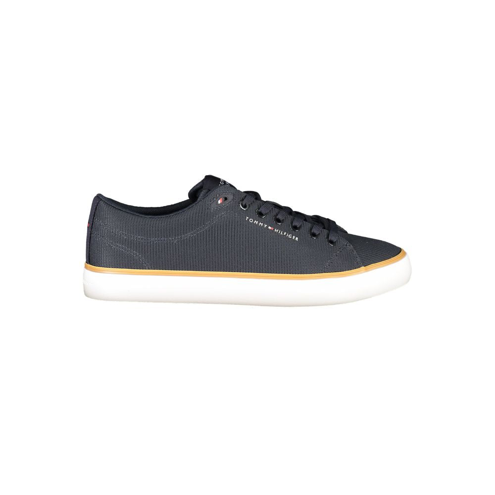 Blue Polyester Men Sneaker
