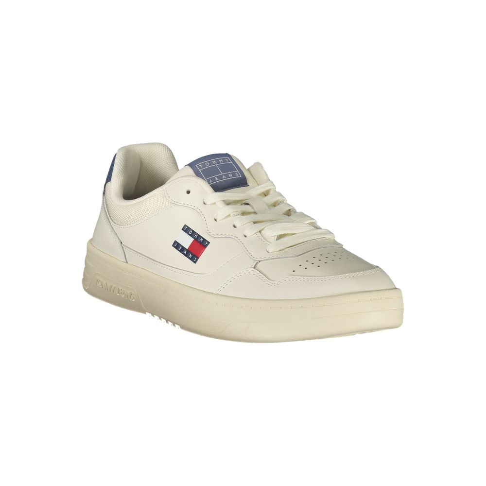 Bianco Polyurethane Men Sneaker