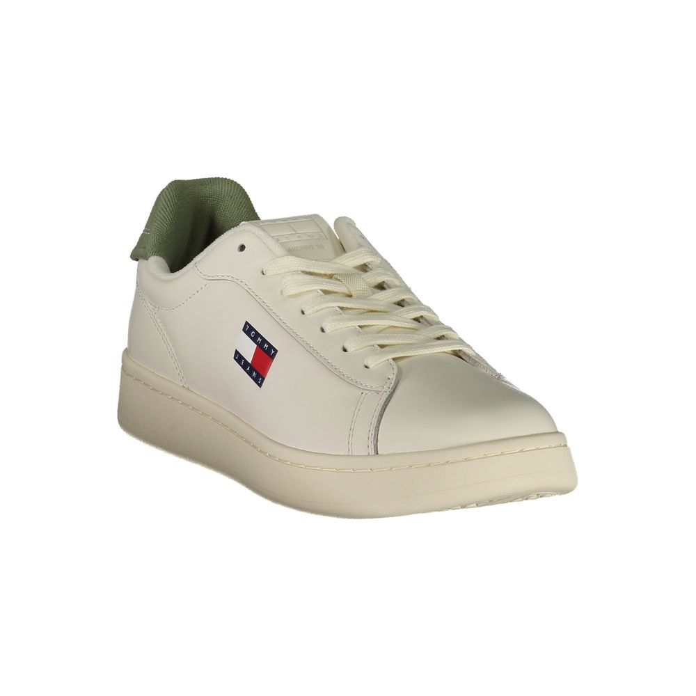 Bianco Polyurethane Men Sneaker
