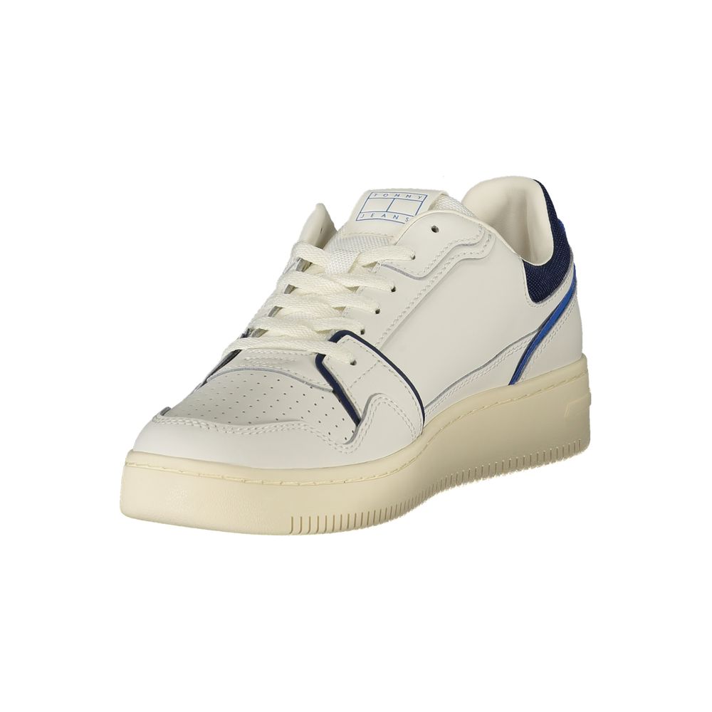 Bianco Polyurethane Men Sneaker