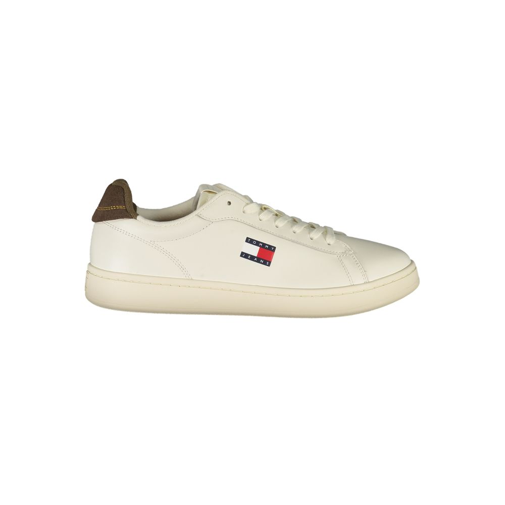 Bianco Polyurethane Men Sneaker