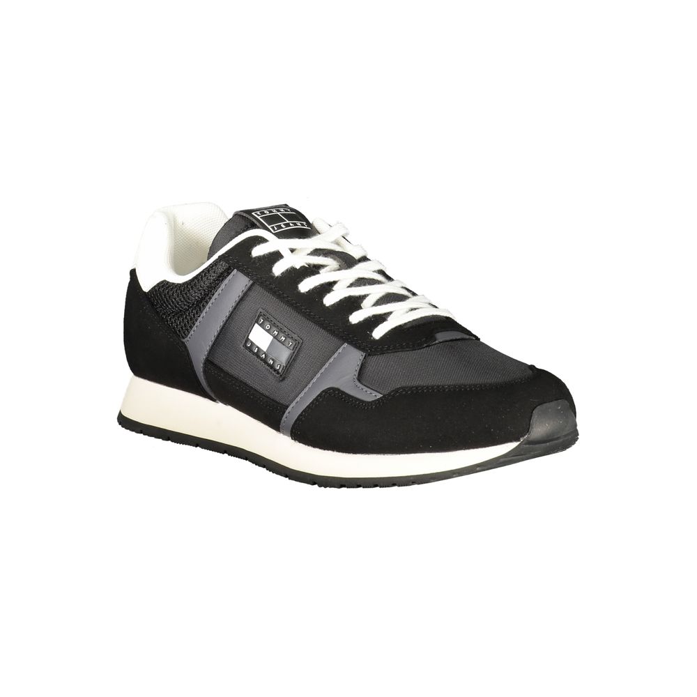 Nero Polyurethane Men Sneaker