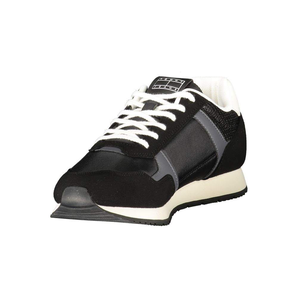 Nero Polyurethane Men Sneaker