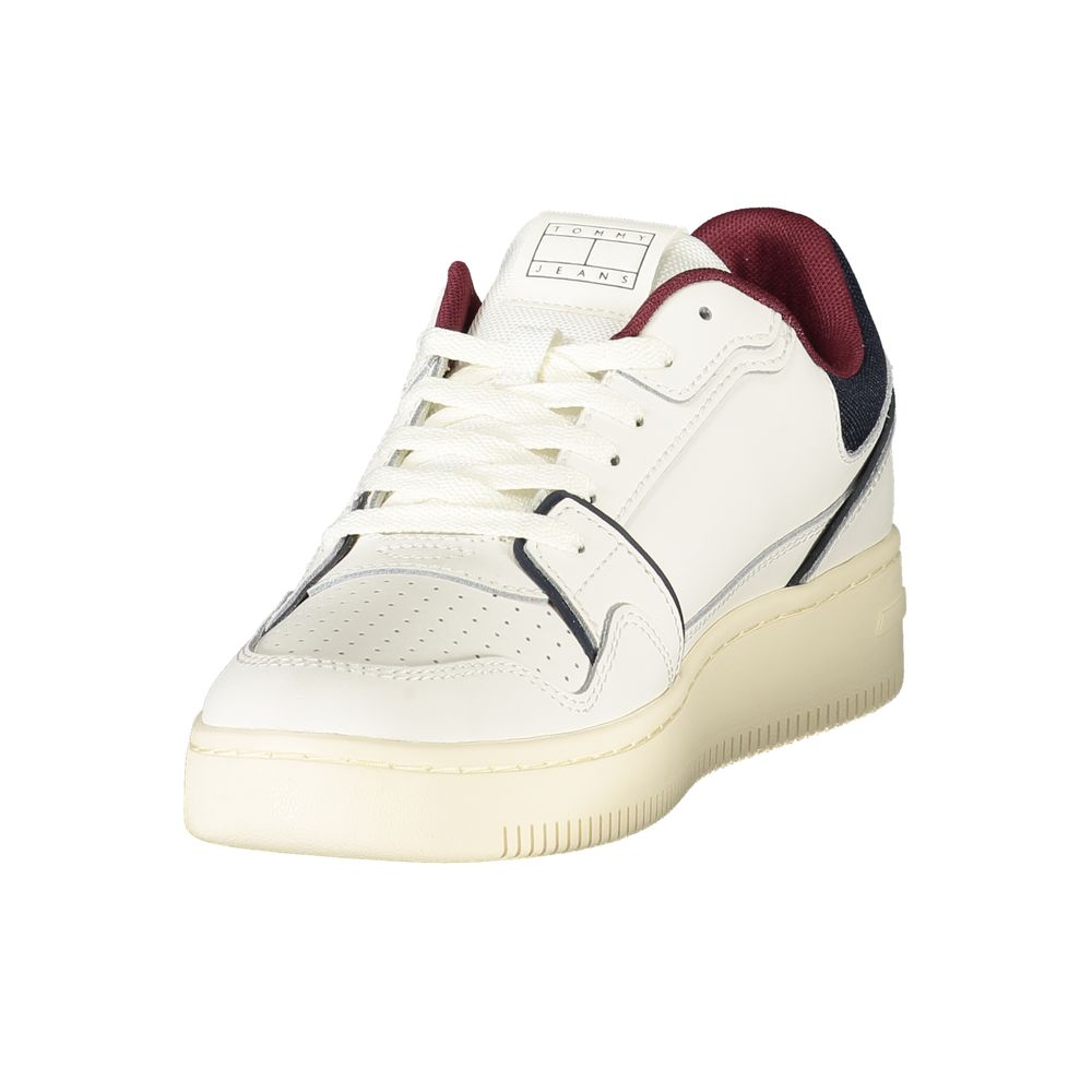 Bianco Polyurethane Men Sneaker