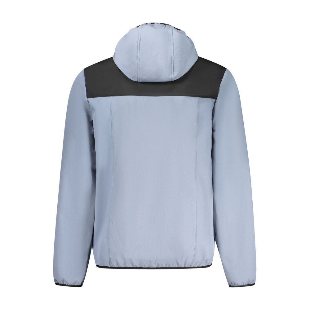 Blue Polyester Men's Jacket