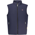 Blue Polyester Men's Jacket