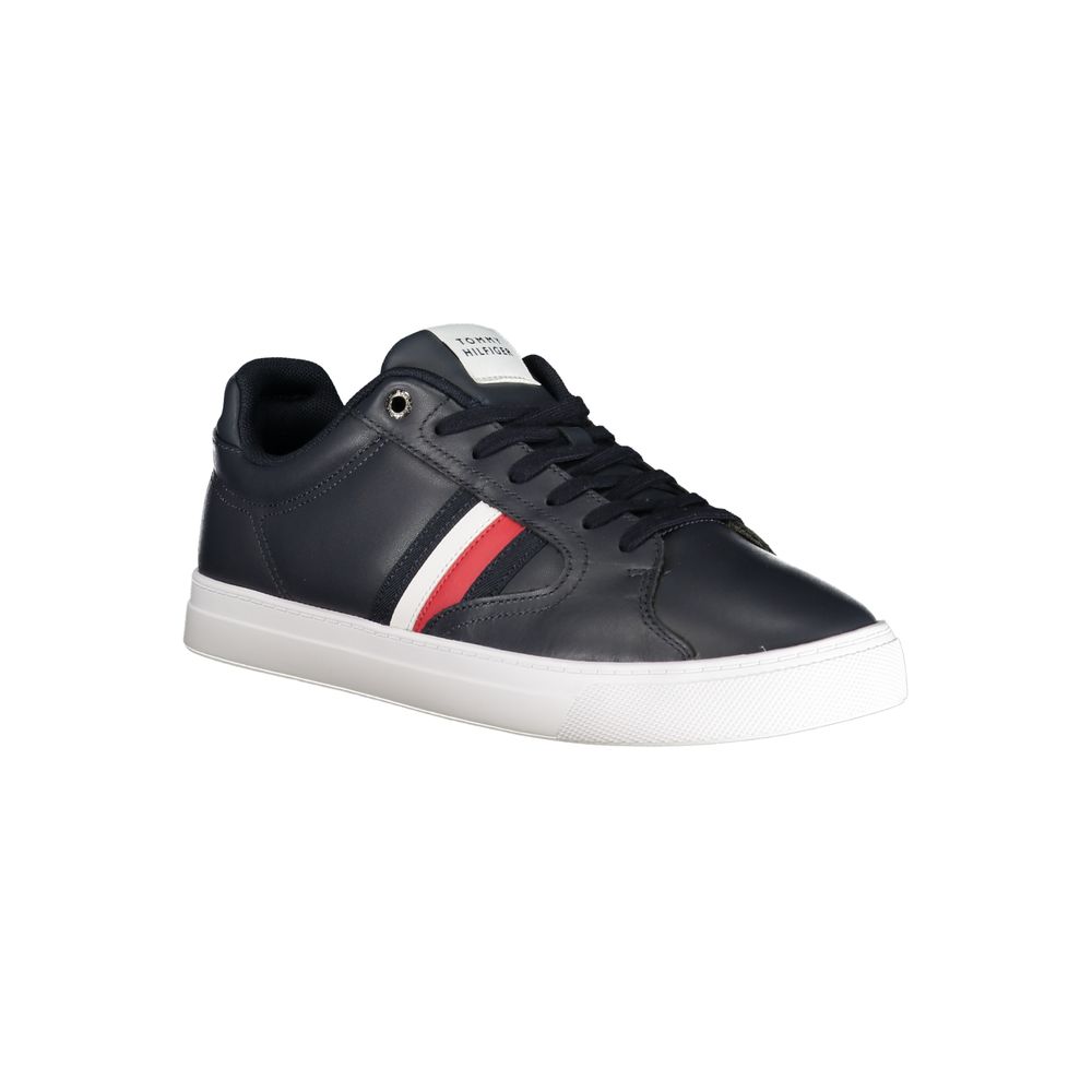 Blue Polyester Men Sneaker