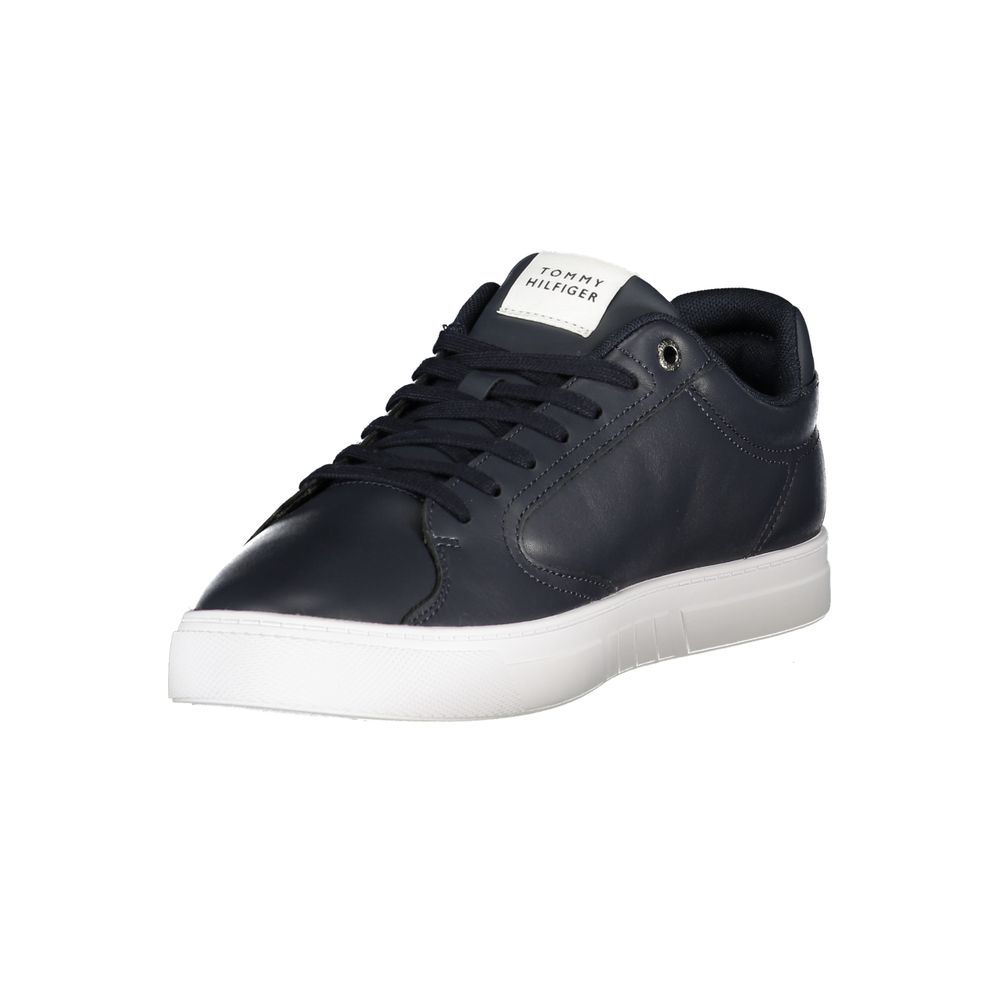 Blue Polyester Men Sneaker