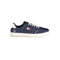 Blue Leather Men Sneaker